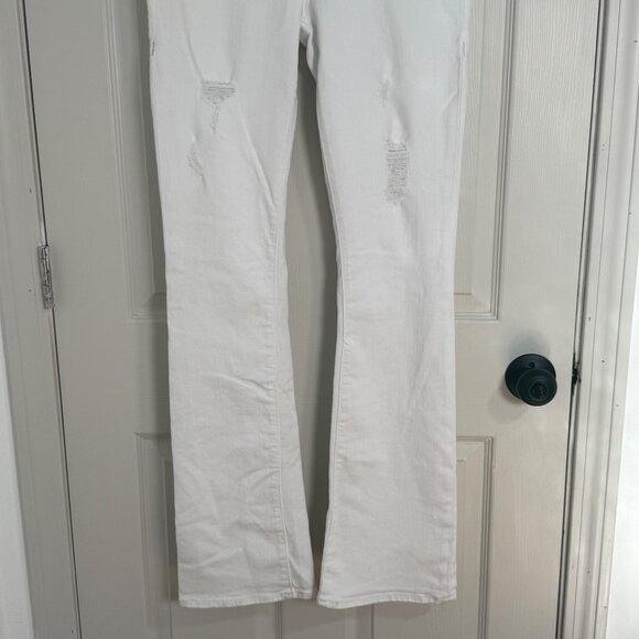 True Religion Becca Mid Rise Bootcut Jeans Womens 29 Flap Pocket Y2K Streetwear - Picture 9 of 16